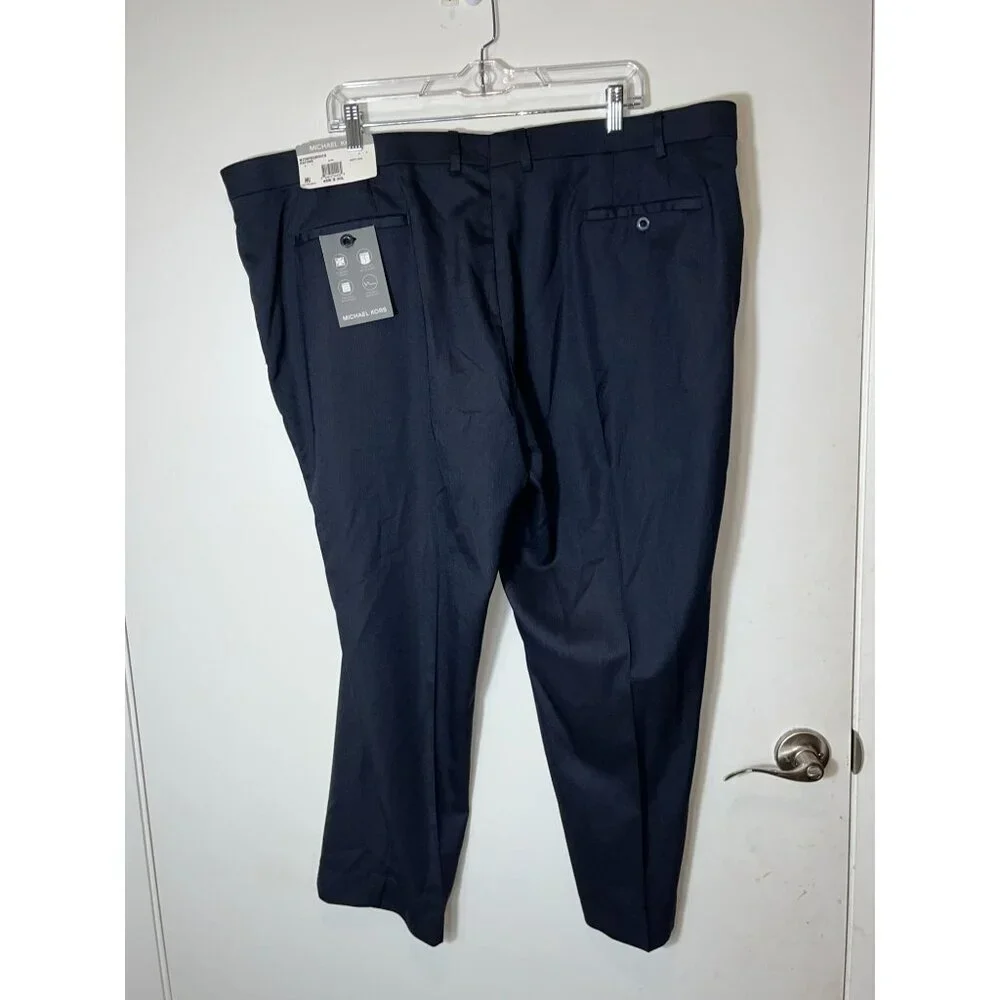 NWT Michael Kors Matisse Mens Blue Dress Pants 48W x 30L
